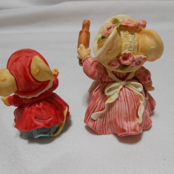 2 Ganz 1991 Little Cheesers collectible figures Violet & Mama Woodsworth Mouse - Picture 3 of 9